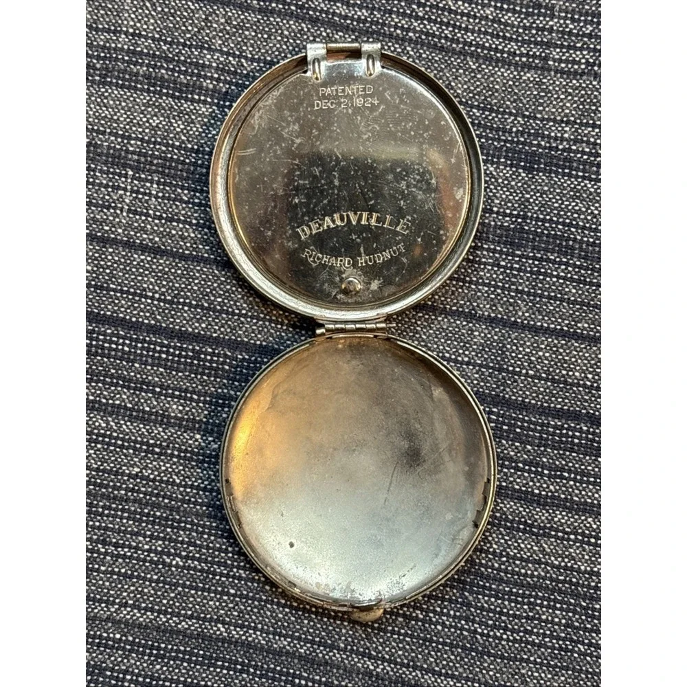 Vintage Richard Hudnut Deauville 1925 Powder Rouge Compact Mirror
